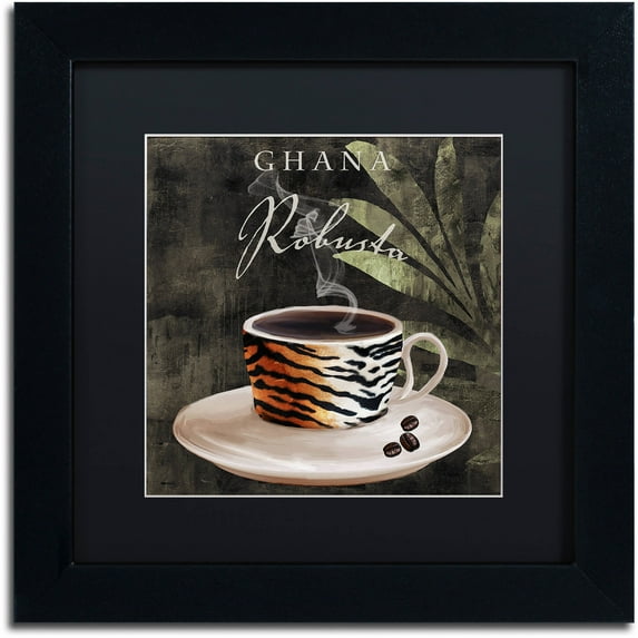 Trademark Fine Art "Afrikan Coffee IV" Canvas Art by Color Bakery Black Matte, Black Frame