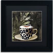 Trademark Fine Art "Afrikan Coffees I" Canvas Art by Color Bakery Black Matte, Black Frame