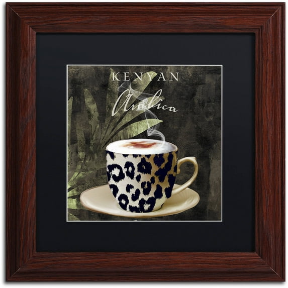 Trademark Fine Art "Afrikan Coffees I" Canvas Art by Color Bakery Black Matte, Wood Frame