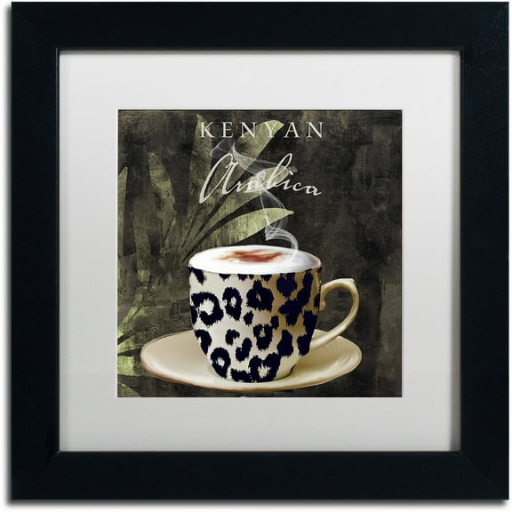 Trademark Fine Art "Afrikan Coffees I" Canvas Art by Color Bakery White Matte, Black Frame