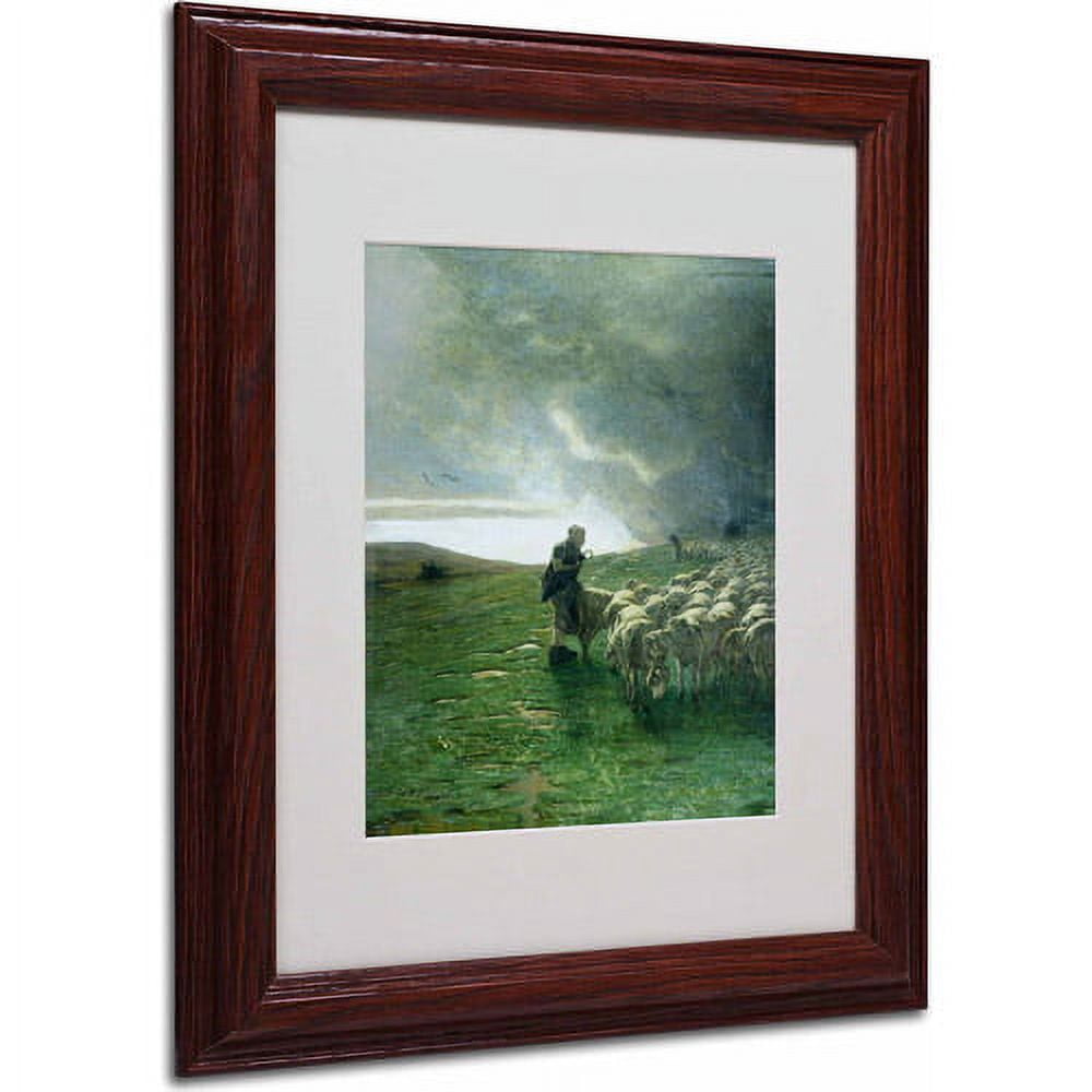 Trademark Fine Art "After Storm" Canvas Art by Giovanni Segantini, Wood Frame