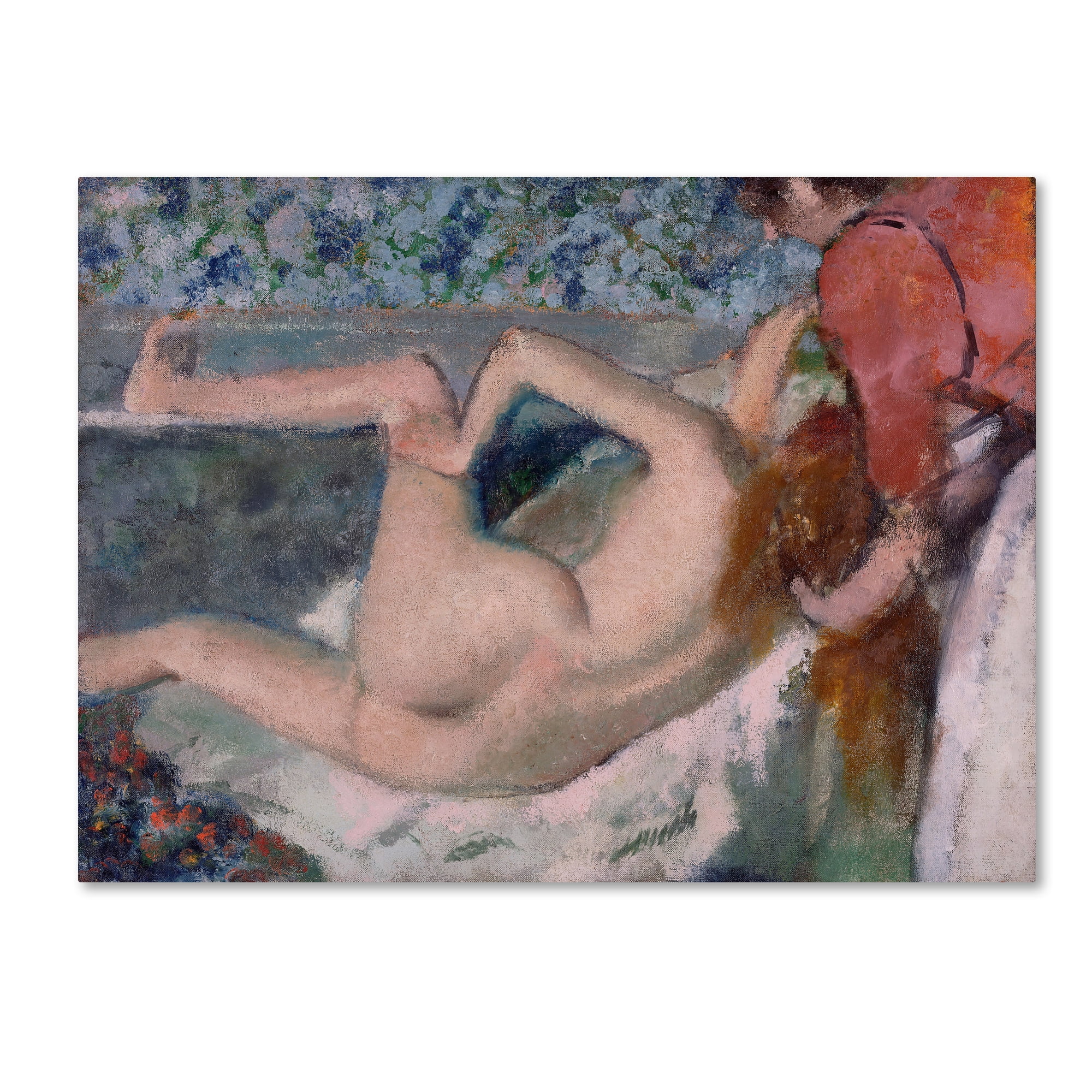 Trademark Fine Art 'After The Bath' Canvas Art by Degas