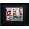 thumbnail image 1 of Trademark Fine Art "After the Regatta" Canvas Art by Michelle Calkins, Black Matte, Black Frame, 1 of 5