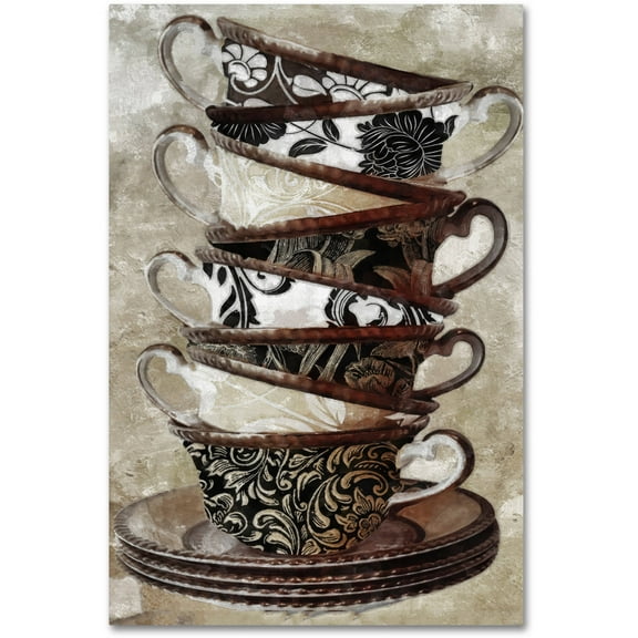 Trademark Fine Art "Afternoon Tea I" Canvas Art by Color Bakery