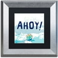 thumbnail image 1 of Trademark Fine Art "Ahoy" Canvas Art by Lisa Powell Braun, Black Matte, Silver Frame, 1 of 4