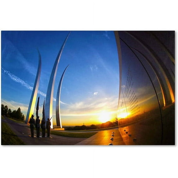 Trademark Fine Art "Air Force Memorial 15" Canvas Art by CATeyes