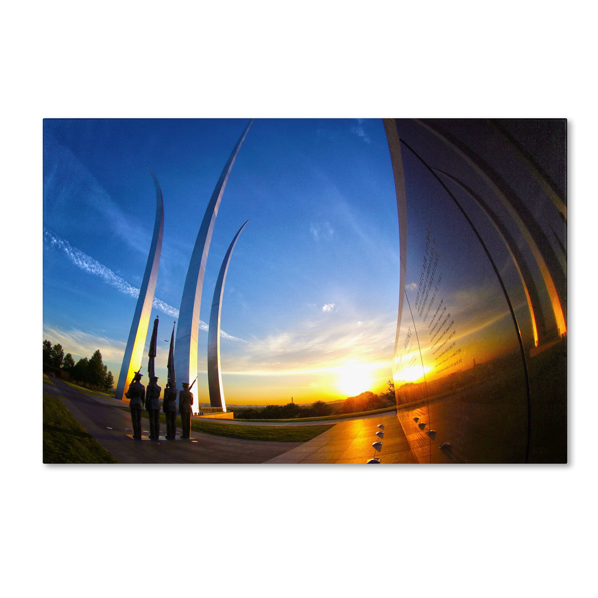 Trademark Fine Art "Air Force Memorial 15" Canvas Art by CATeyes