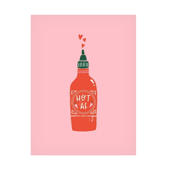 Trademark Fine Art Aislinn Simmonds Hot Af Canvas Wall Art