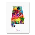 thumbnail image 1 of Trademark Fine Art "Alabama Map" Canvas Art by Michael Tompsett, 1 of 3