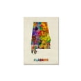 thumbnail image 1 of Trademark Fine Art "Alabama Map" Canvas Wall Art by Michael Tompsett, 1 of 2