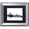 thumbnail image 1 of Trademark Fine Art "Albany New York Skyline B&W" Canvas Art by Michael Tompsett, Black Matte, Silver Frame, 1 of 1