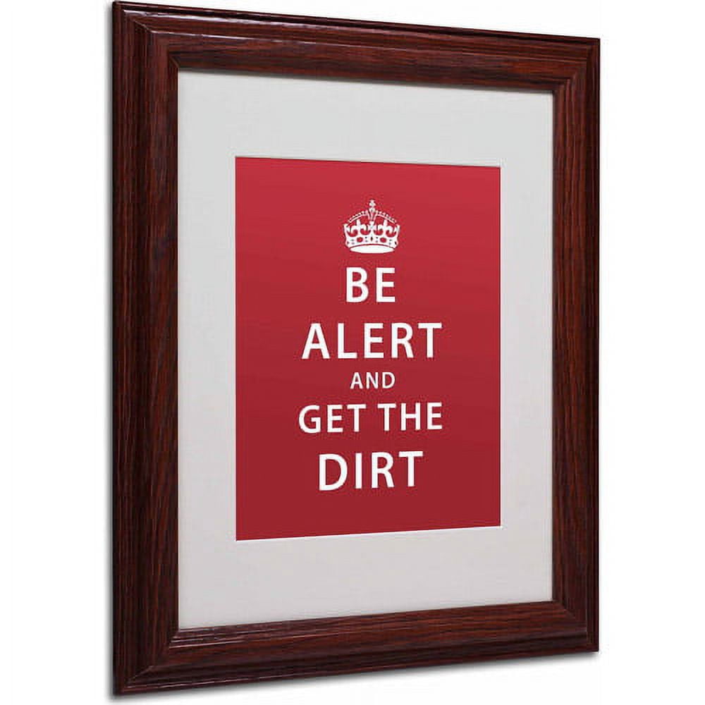 Trademark Fine Art "Alert Dirt Marooned" Canvas Art by Megan Romo, Wood Frame