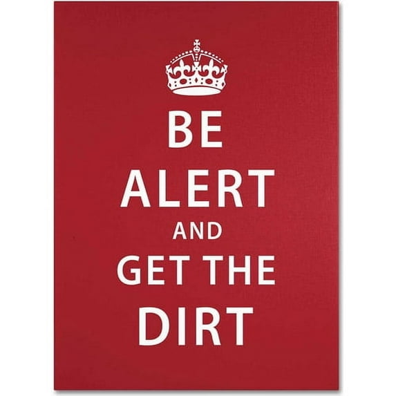 Trademark Fine Art "Alert Dirt Marooned" Canvas Art by Megan Romo