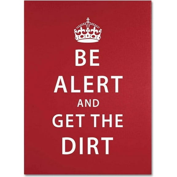Trademark Fine Art "Alert Dirt Marooned" Canvas Art by Megan Romo