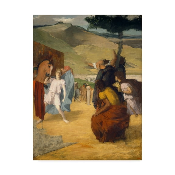 Trademark Fine Art 'Alexander And Bucephalus' Canvas Art by Edgar Degas