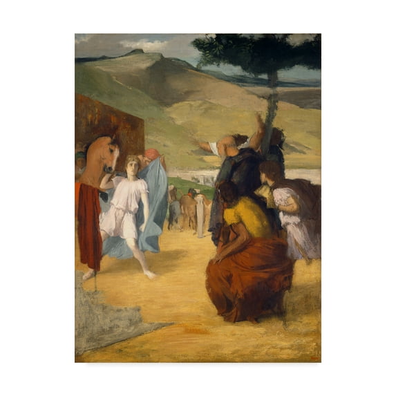 Trademark Fine Art 'Alexander And Bucephalus' Canvas Art by Edgar Degas