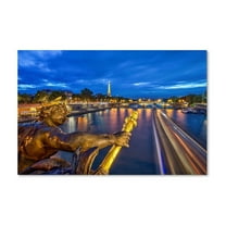 Trademark Fine Art "Alexander Bridge Paris" Canvas Art by Mathieu Rivrin
