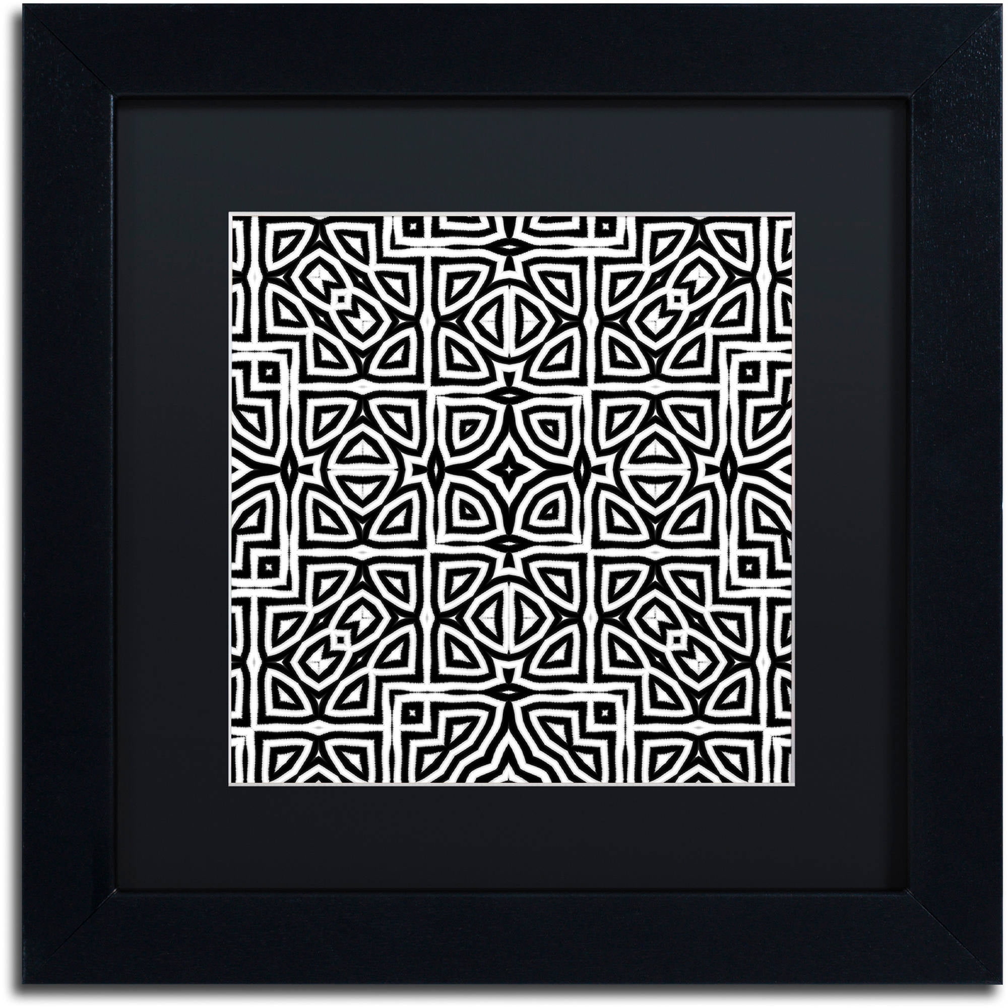 Trademark Fine Art "Alhambra" Canvas Art by Color Bakery Black Matte, Black Frame