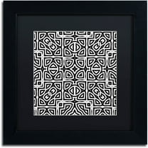 Trademark Fine Art "Alhambra" Canvas Art by Color Bakery Black Matte, Black Frame