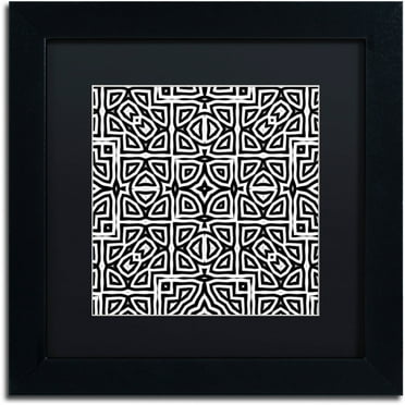 Trademark Fine Art "Alhambra" Canvas Art by Color Bakery Black Matte, Black Frame