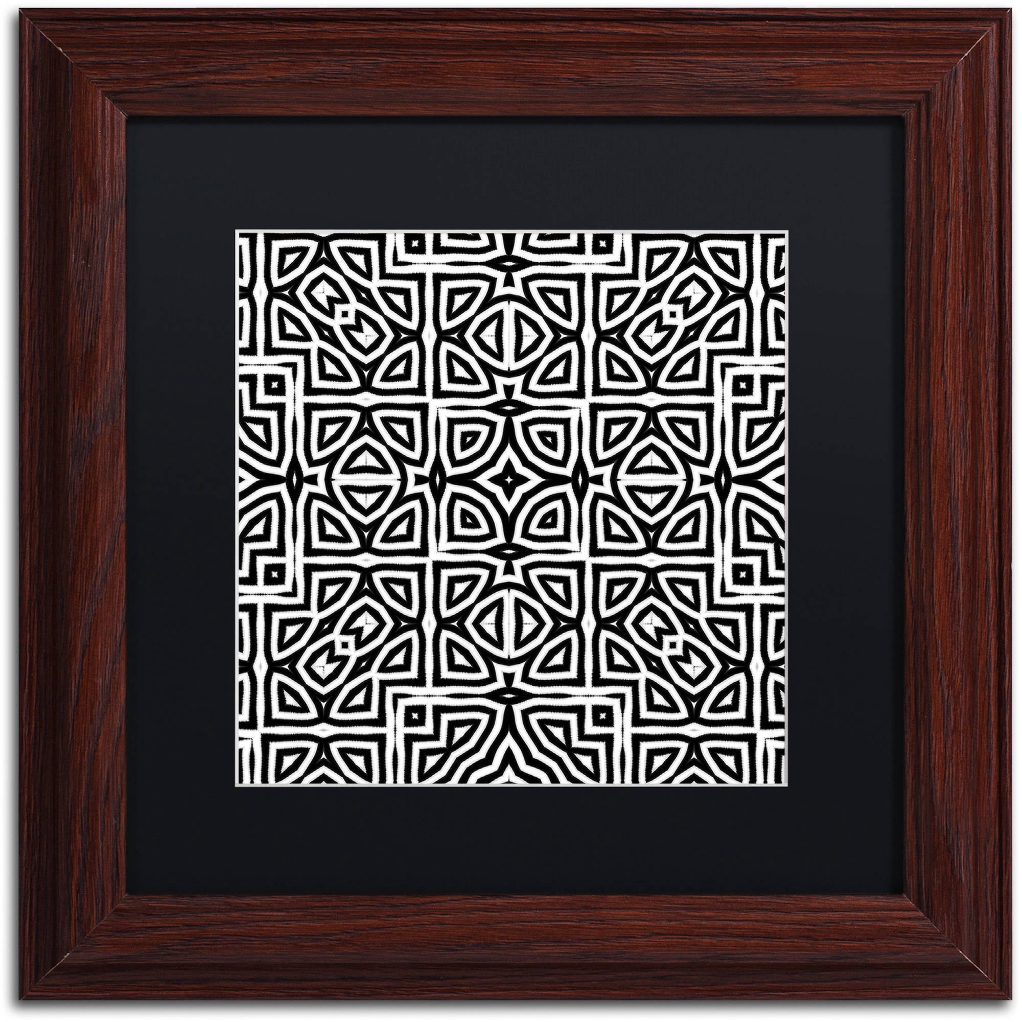 Trademark Fine Art "Alhambra" Canvas Art by Color Bakery Black Matte, Wood Frame
