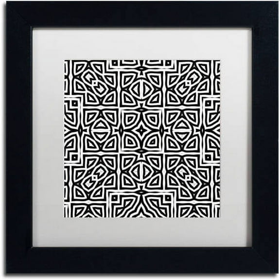 Trademark Fine Art "Alhambra" Canvas Art by Color Bakery White Matte, Black Frame