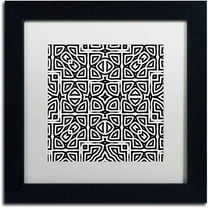 Trademark Fine Art "Alhambra" Canvas Art by Color Bakery White Matte, Black Frame
