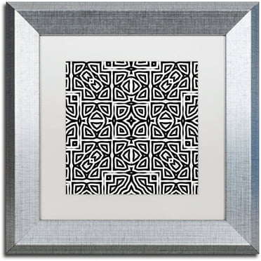 Trademark Fine Art "Alhambra" Canvas Art by Color Bakery White Matte, Silver Frame