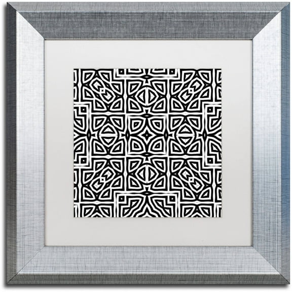 Trademark Fine Art "Alhambra" Canvas Art by Color Bakery White Matte, Silver Frame
