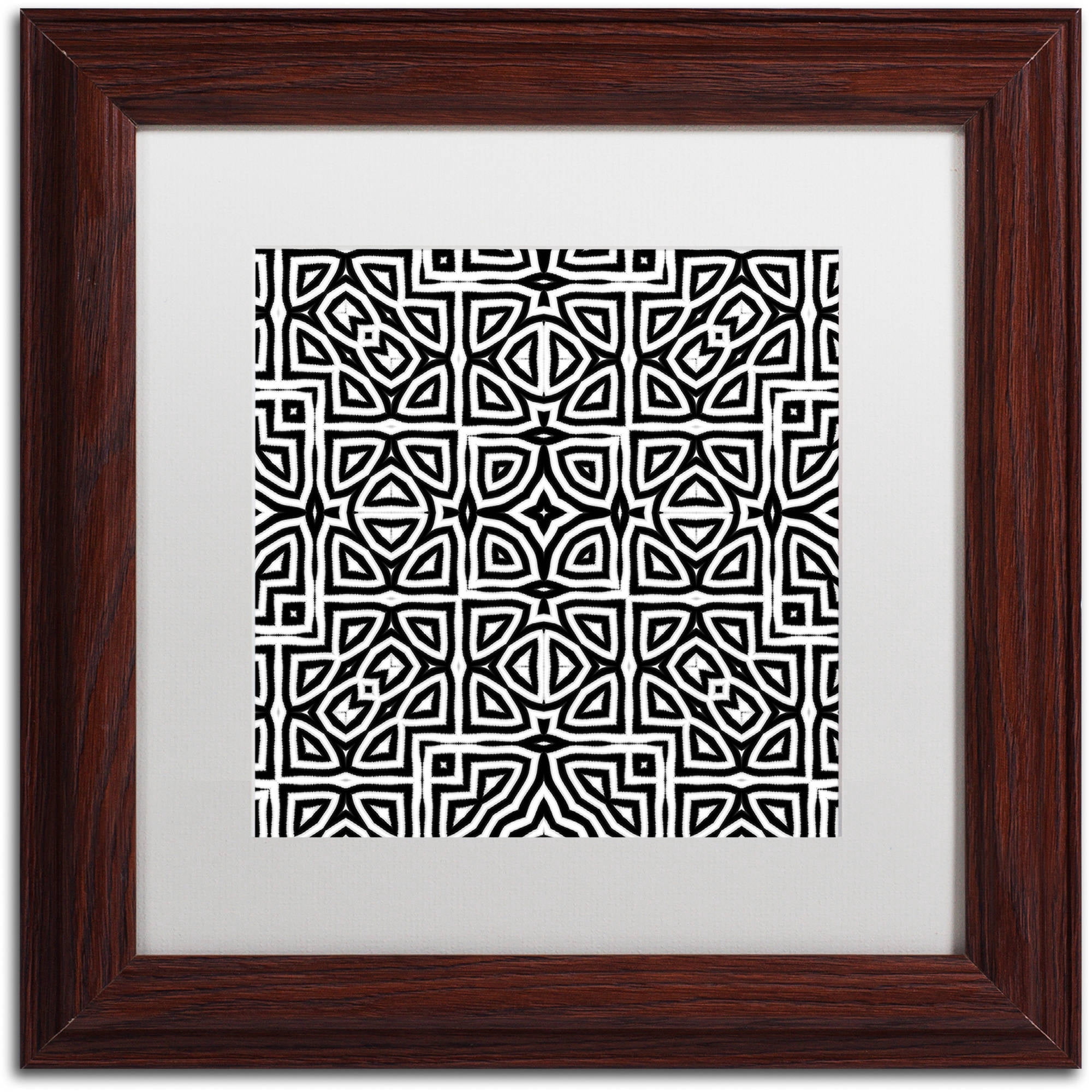 Trademark Fine Art "Alhambra" Canvas Art by Color Bakery White Matte, Wood Frame