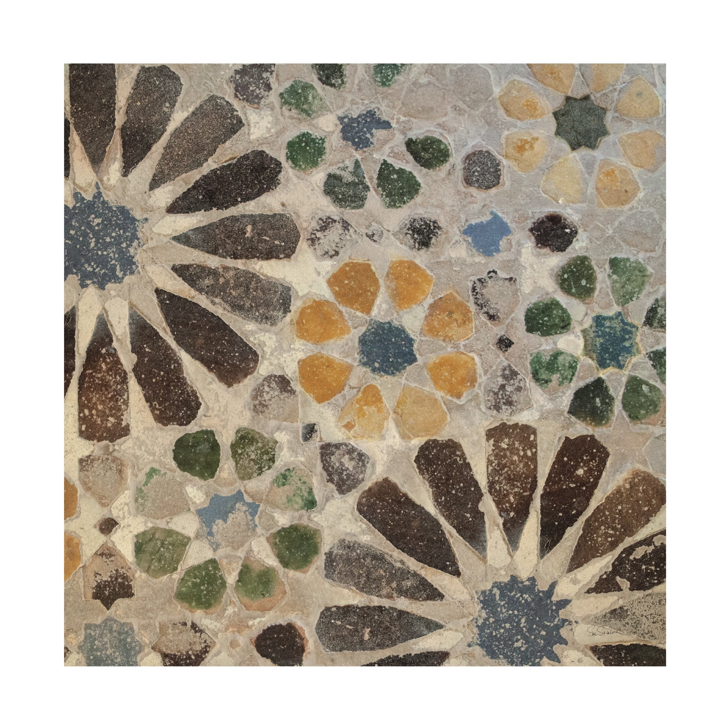 Trademark Fine Art 'Alhambra Tile II' Canvas Art by Sue Schlabach