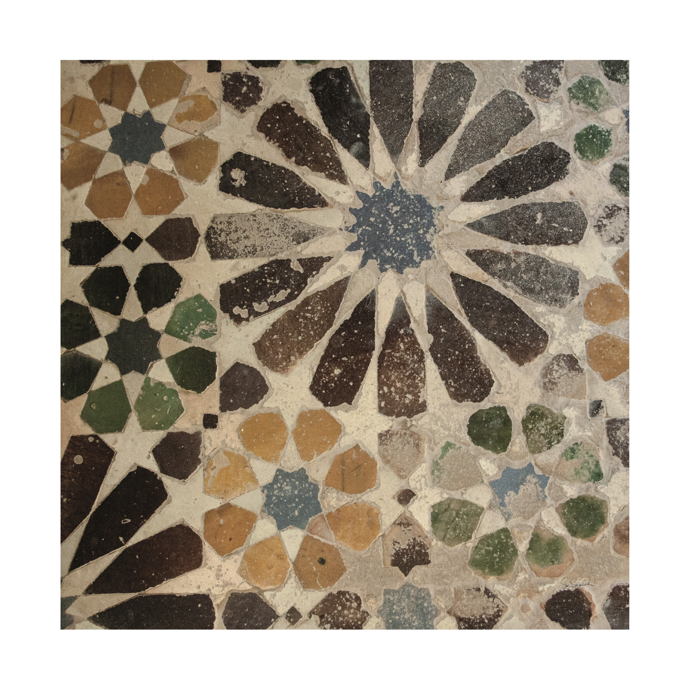 Trademark Fine Art 'Alhambra Tile III' Canvas Art by Sue Schlabach