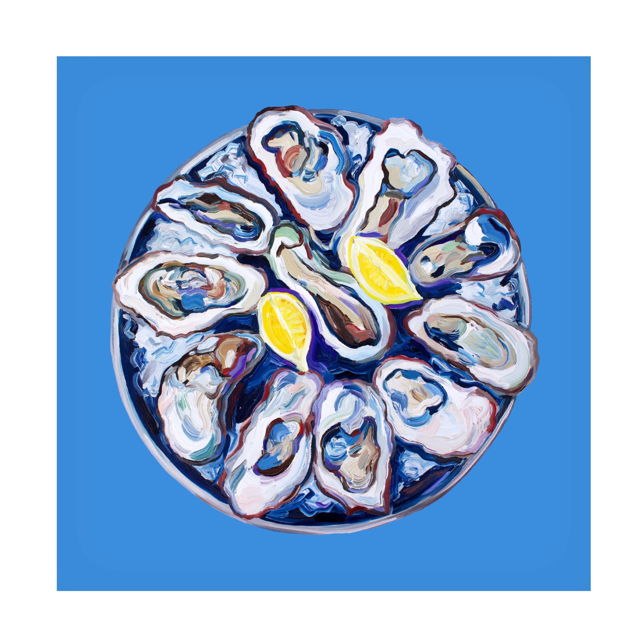 Trademark Fine Art Alice Straker Plate of Oysters Canvas Wall Art