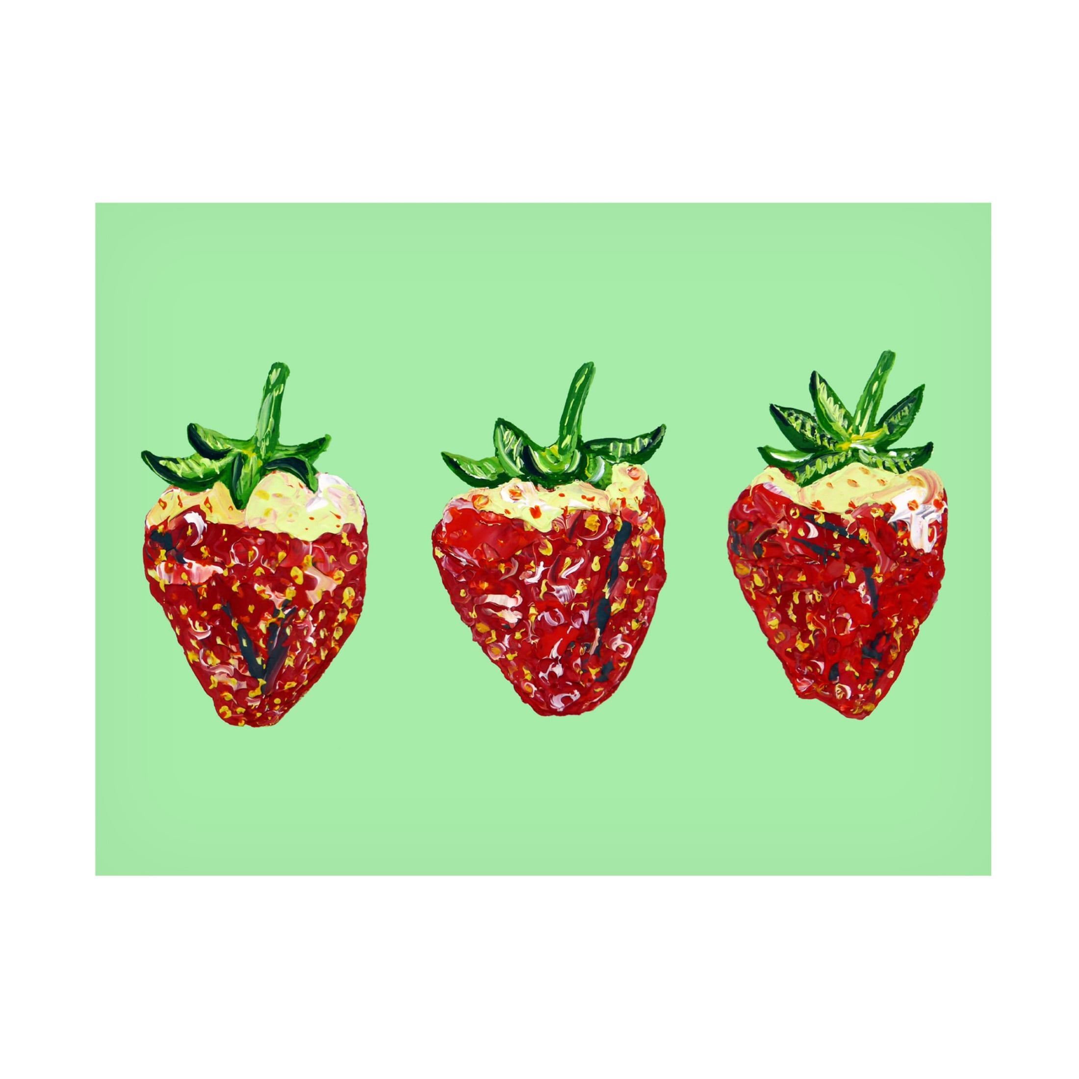 Trademark Fine Art Alice Straker  Strawberries Canvas Wall Art
