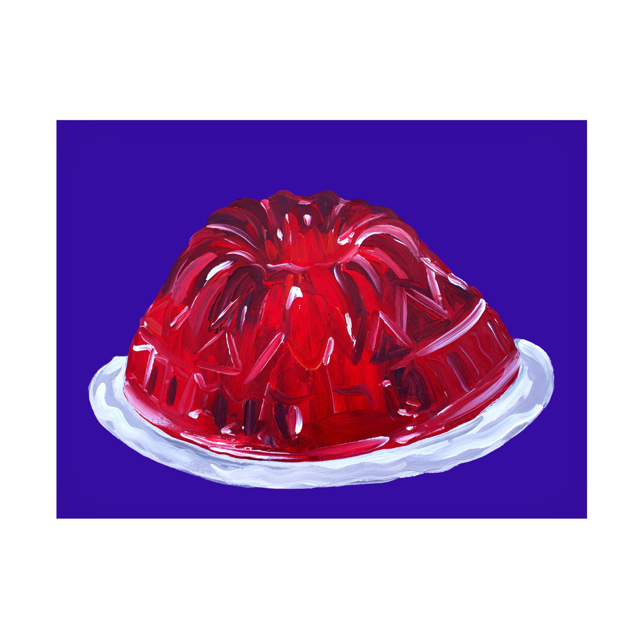 Trademark Fine Art Alice Straker Wobbly Jelly Canvas Wall Art