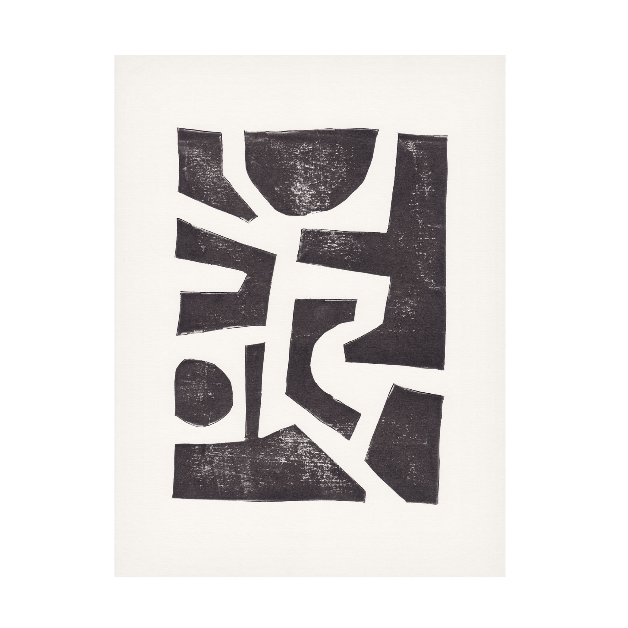 Trademark Fine Art Alisa Galitsyna  Linocut Abstract 5 Canvas Wall Art