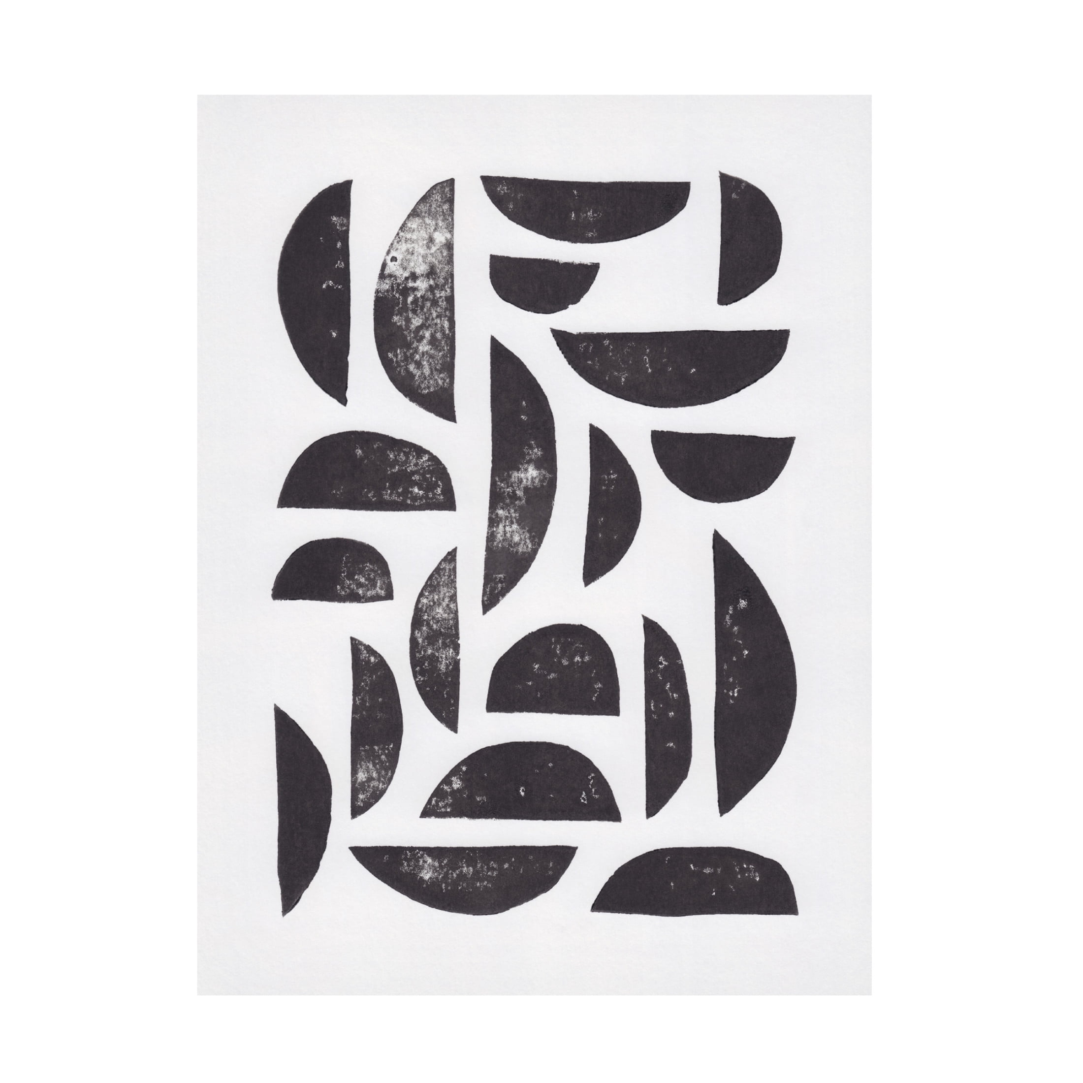 Trademark Fine Art Alisa Galitsyna Linocut Abstract 7 Canvas Wall Art
