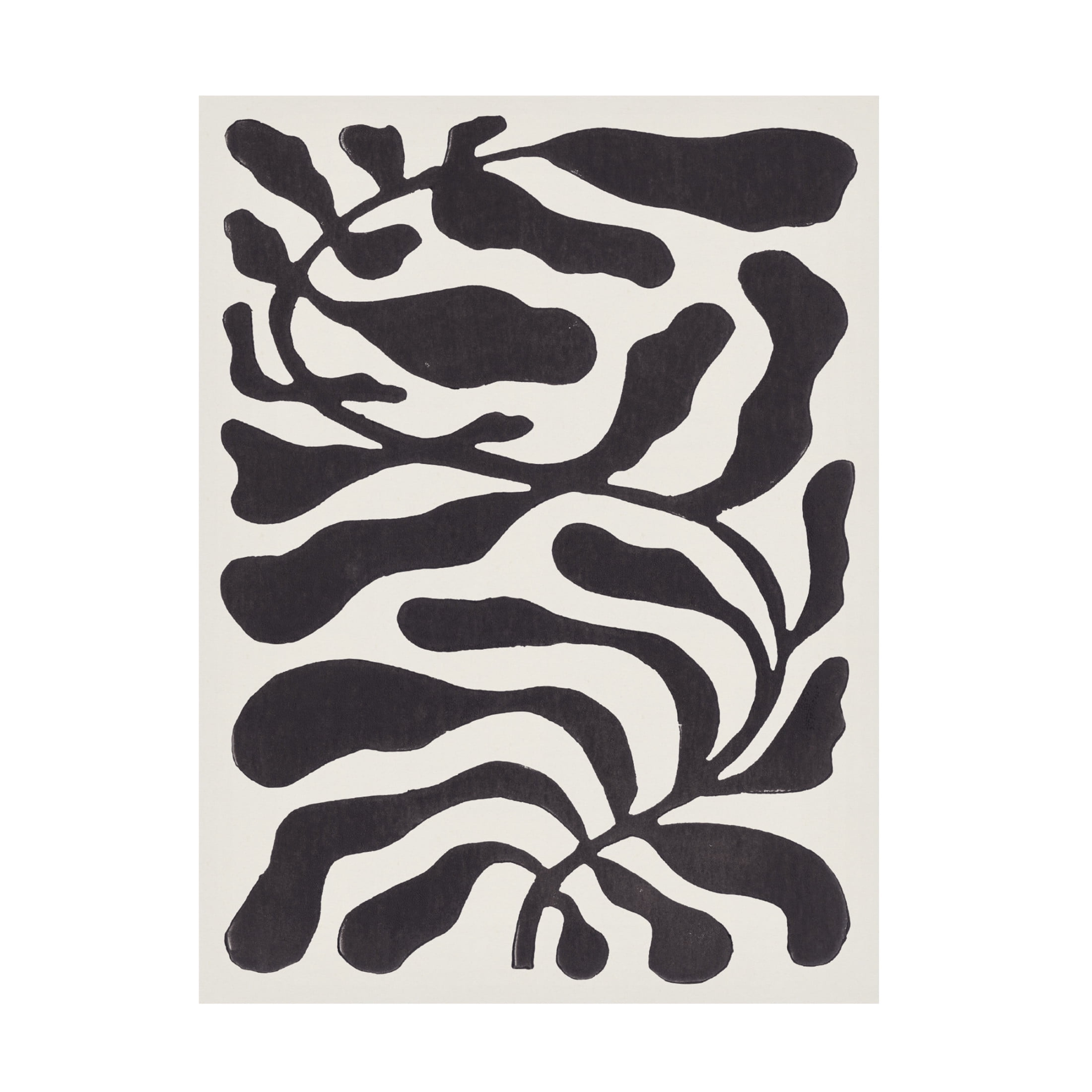 Trademark Fine Art Alisa Galitsyna One Hundred Leaved Plant 21 Lino Print Canvas Wall Art