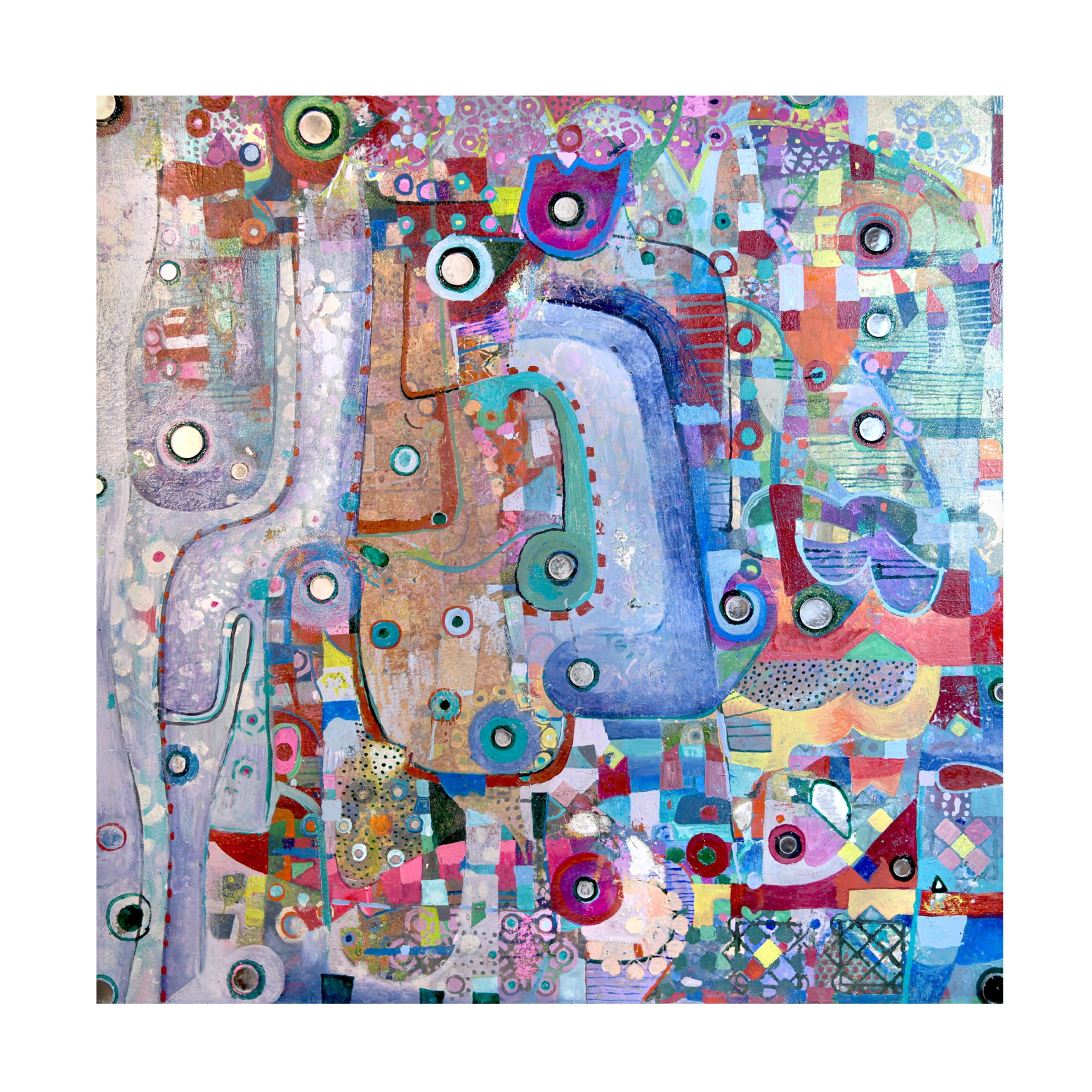 Trademark Fine Art Alise Loebelsohn Indigo Mirror Canvas Wall Art