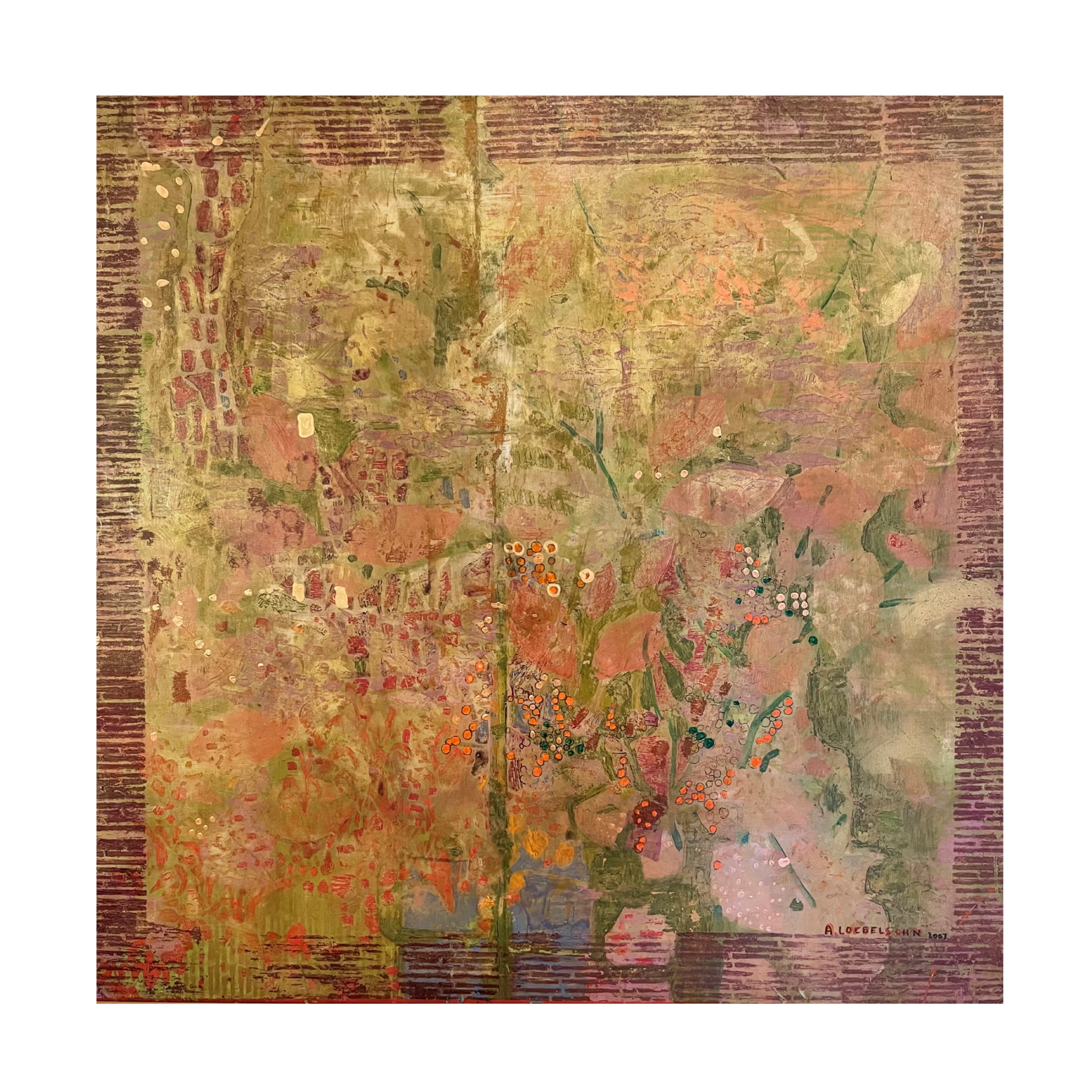 Trademark Fine Art Alise Loebelsohn  Still life with green leaves Canvas Wall Art