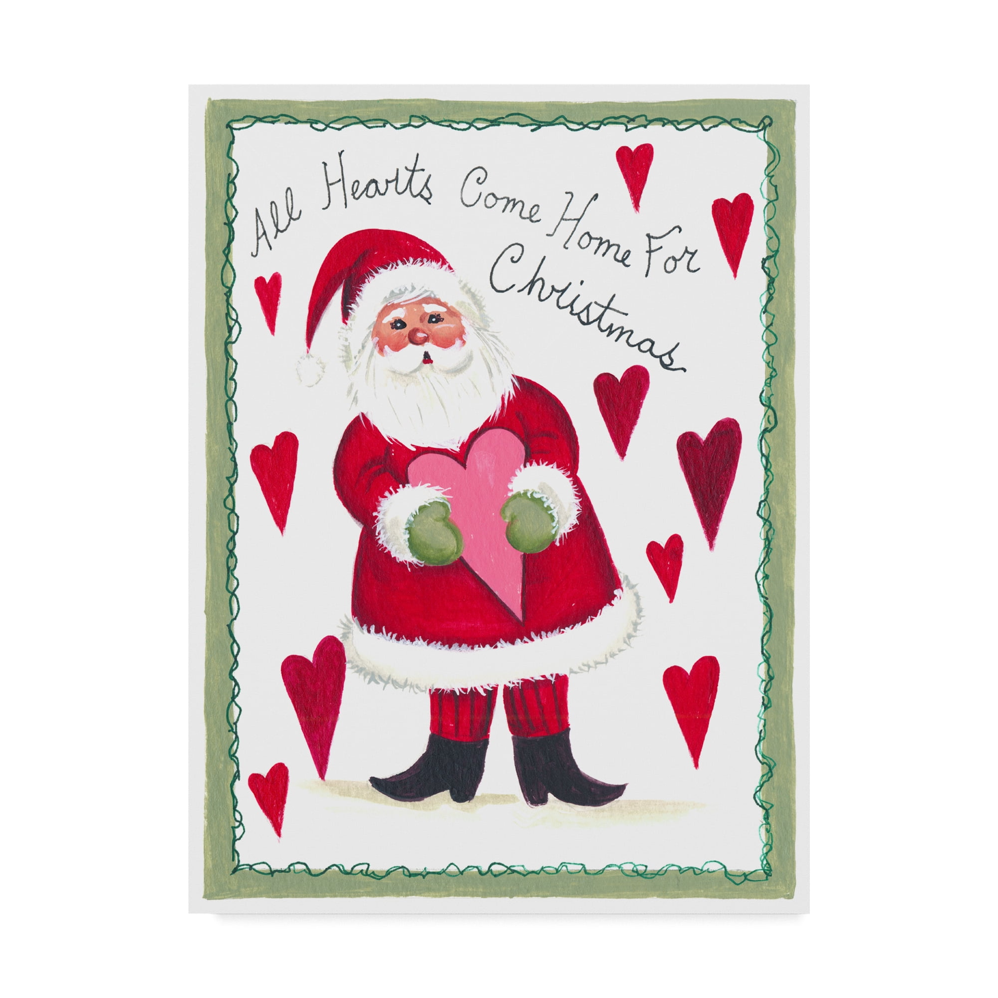 Trademark Fine Art 'All Hearts Come Home For Christmas' Canvas Art by Beverly Johnston