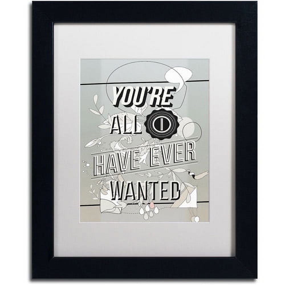 You're All I Have Ever Wanted Framed Canvas Art, 14" x 11"