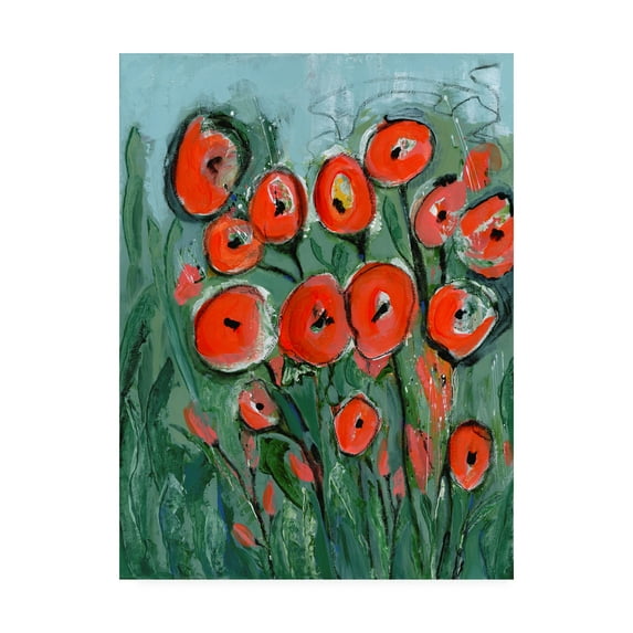 Trademark Fine Art 'All that Jazz Garden I' Canvas Art by Tara Daavettila