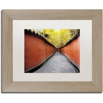 Trademark Fine Art "Alley Bamboo" Canvas Art by Philippe Hugonnard, White Matte, Birch Frame