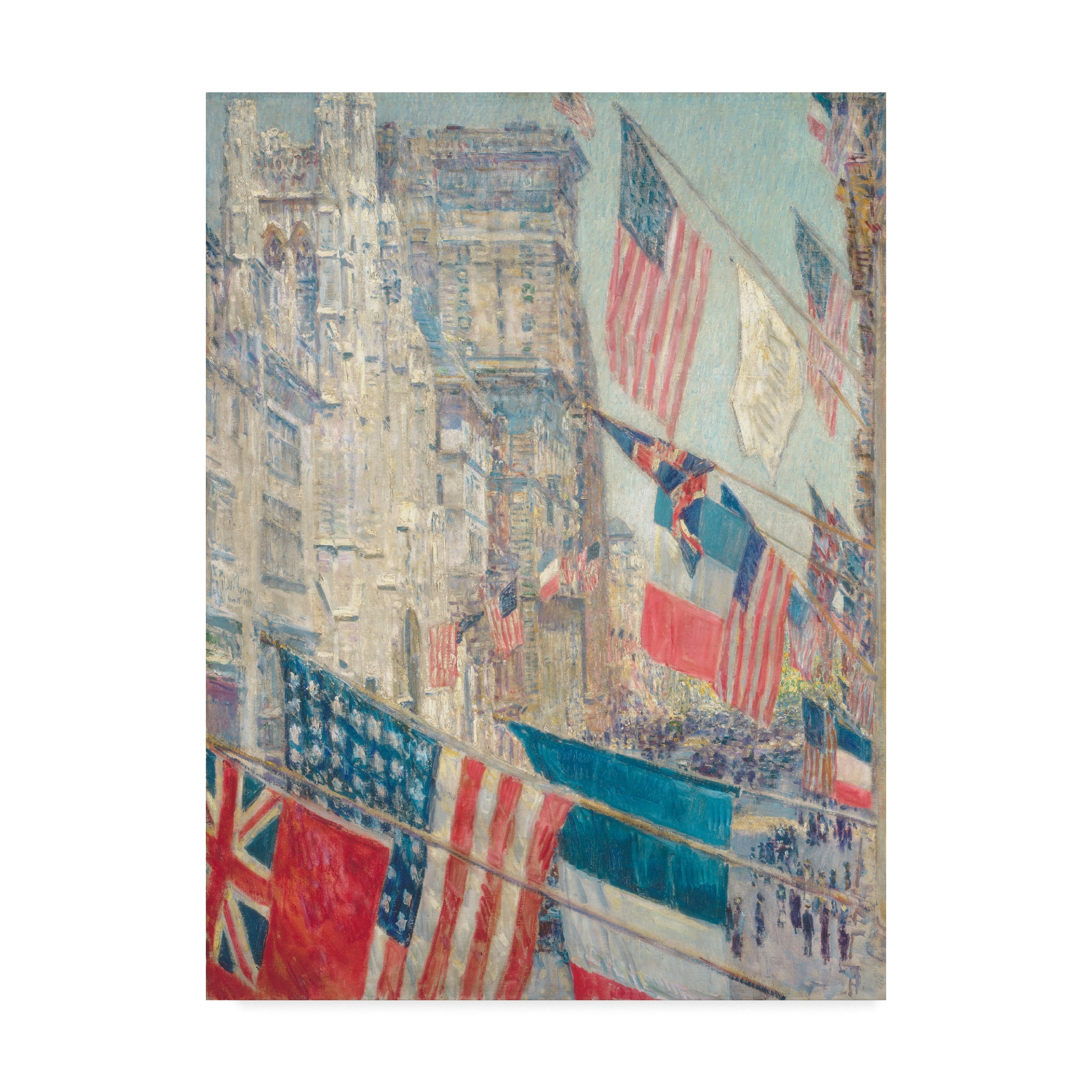Frederick Hassam 'Allies Day May' Canvas Art, 14 x 19