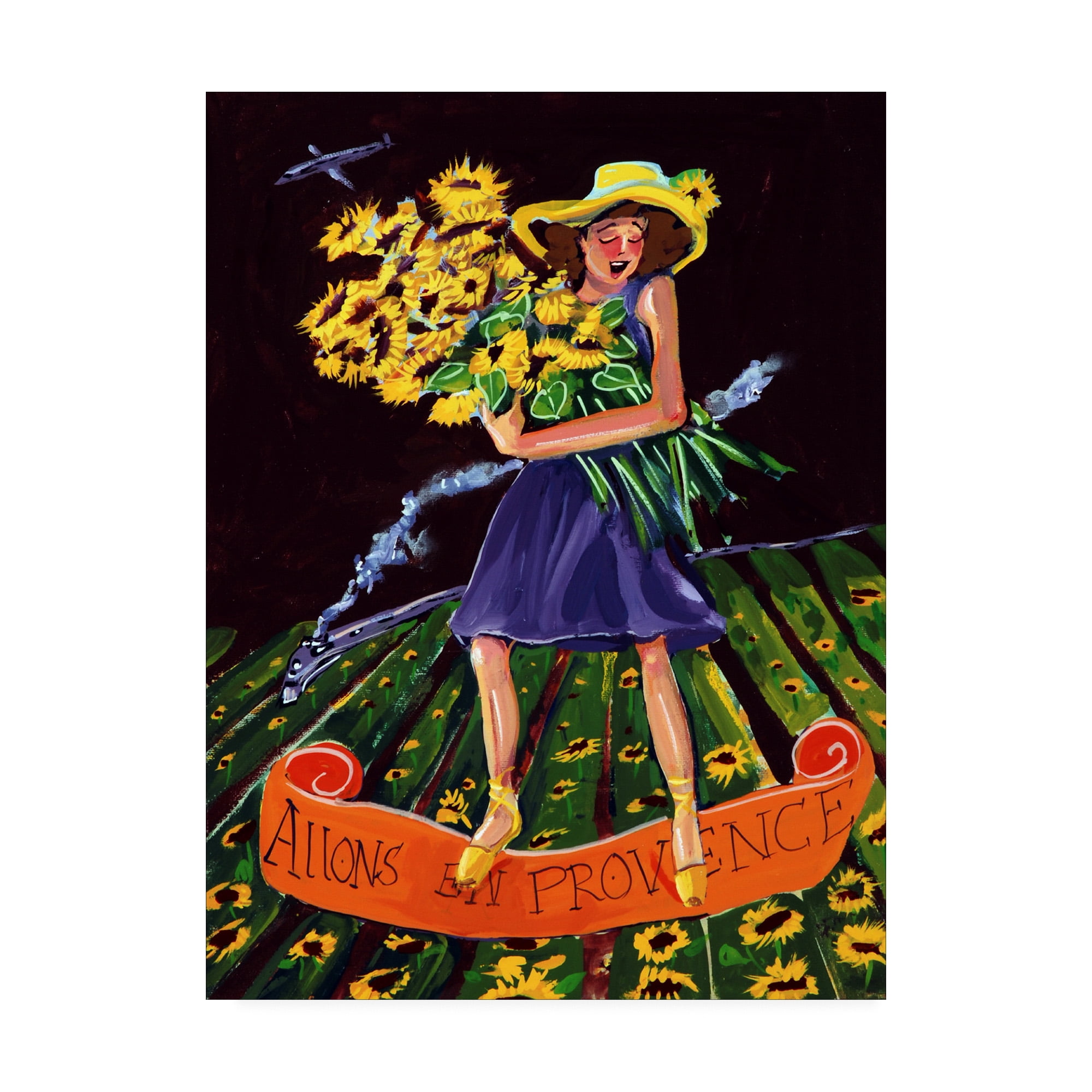 Trademark Fine Art 'Allons Au Provence' Canvas Art by Patricia A. Reed