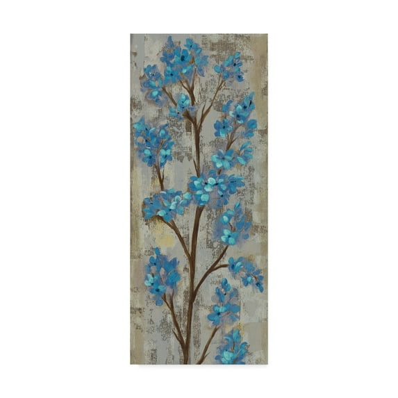 Trademark Fine Art 'Almond Branch I Blue Crop' Canvas Art by Silvia Vassileva
