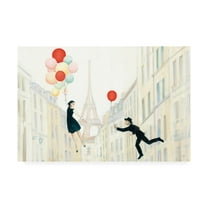 Trademark Fine Art 'Aloft In Paris I' Canvas Art by Julia Purinton