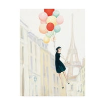 Trademark Fine Art 'Aloft In Paris II' Canvas Art by Julia Purinton