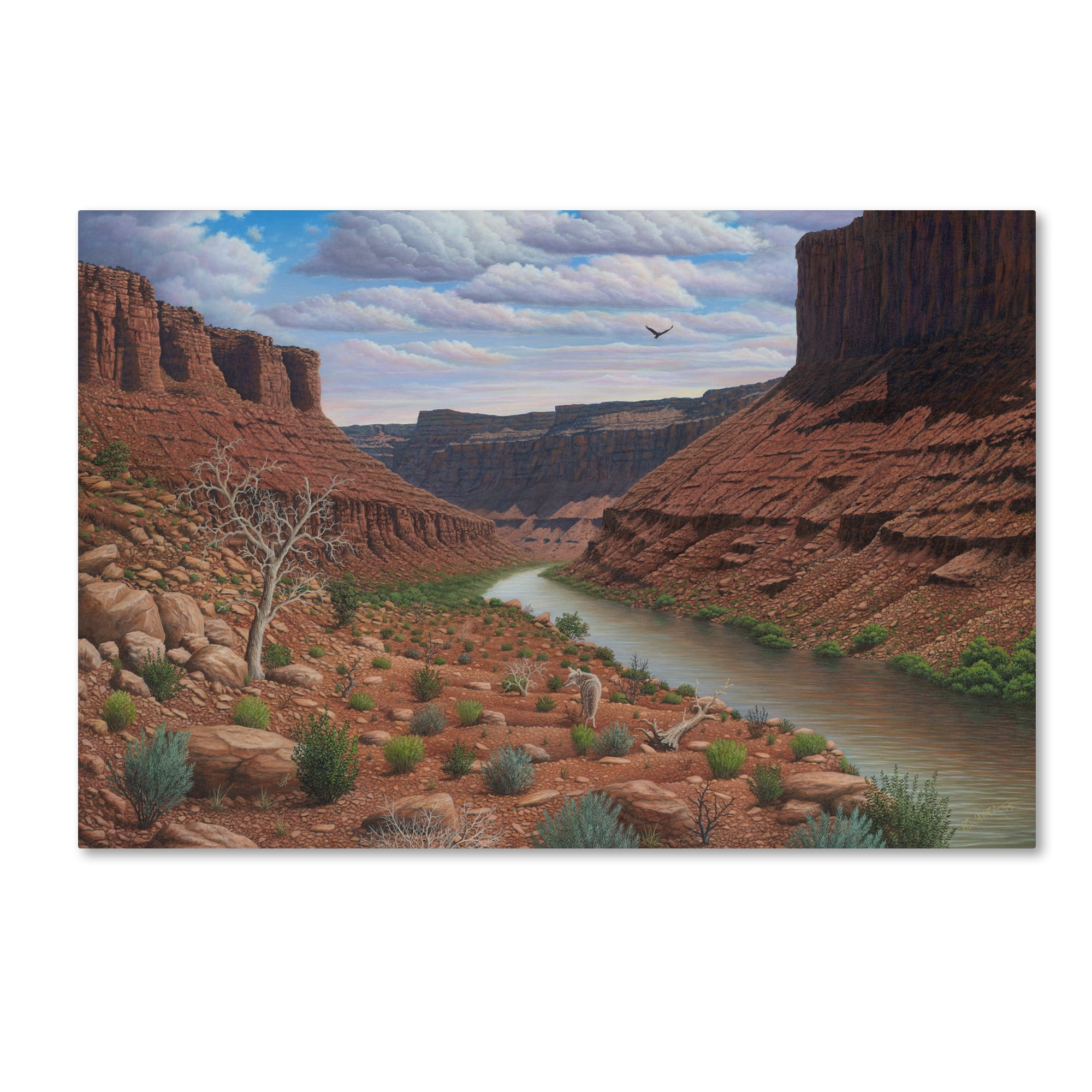 Trademark Fine Art 'Along The Colorado' Canvas Art by Robert Wavra